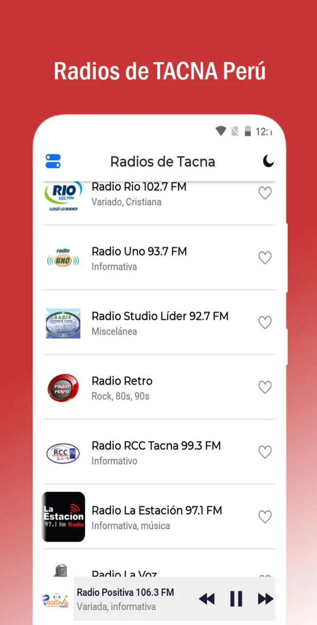 Radios de Tacna screenshot