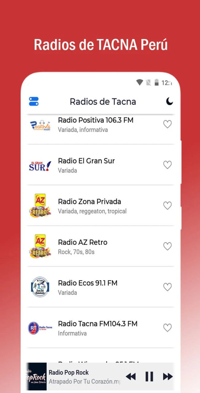 Radios de Tacna screenshot