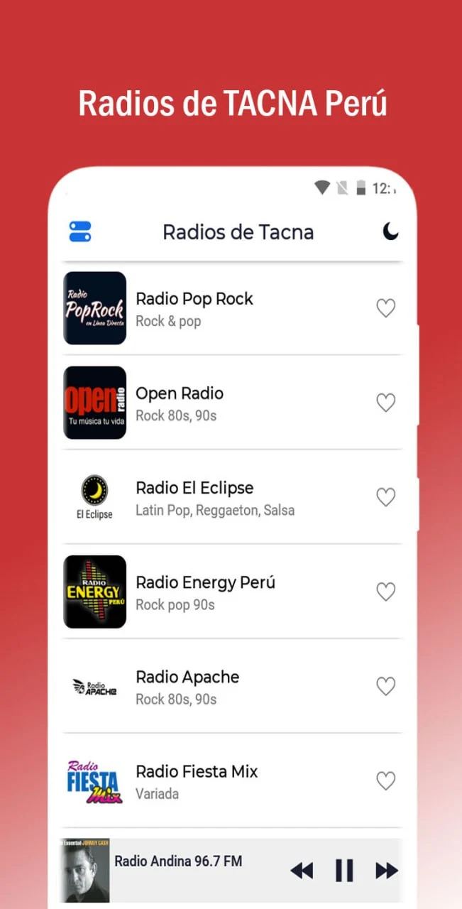 Radios de Tacna screenshot